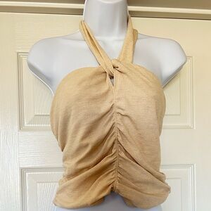 Anthropologie Tube Top, NWT, Size L, Light Sand color.